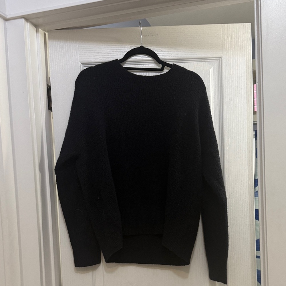 J. Crew Women’s Classic Black Crewneck Sweater